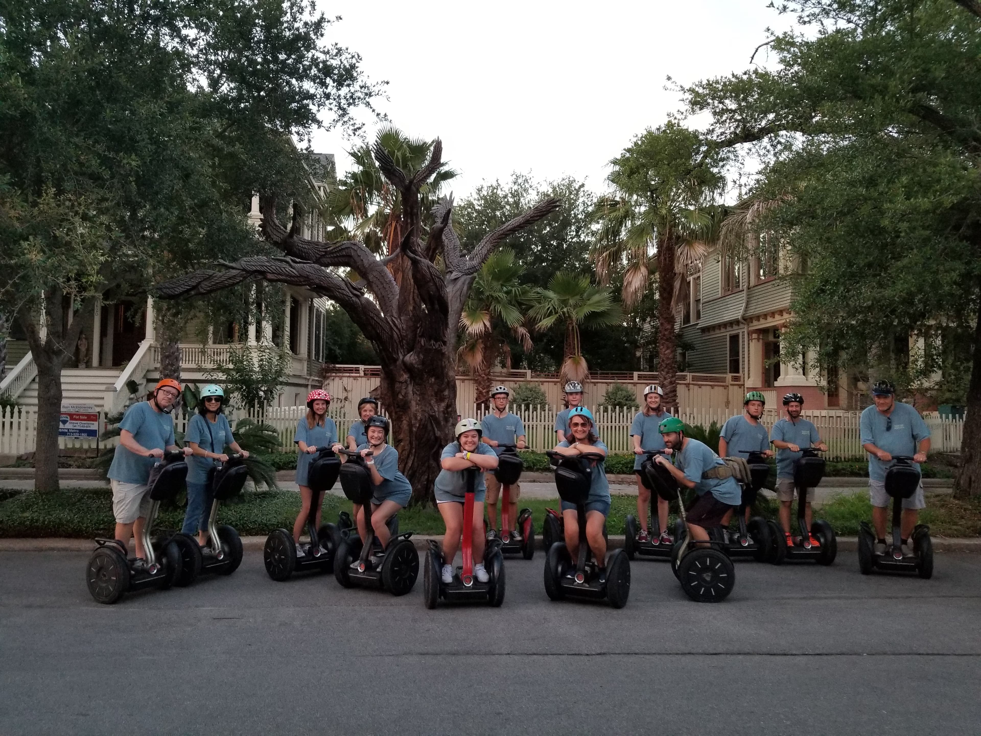Happy guests on Galveston Segway tour